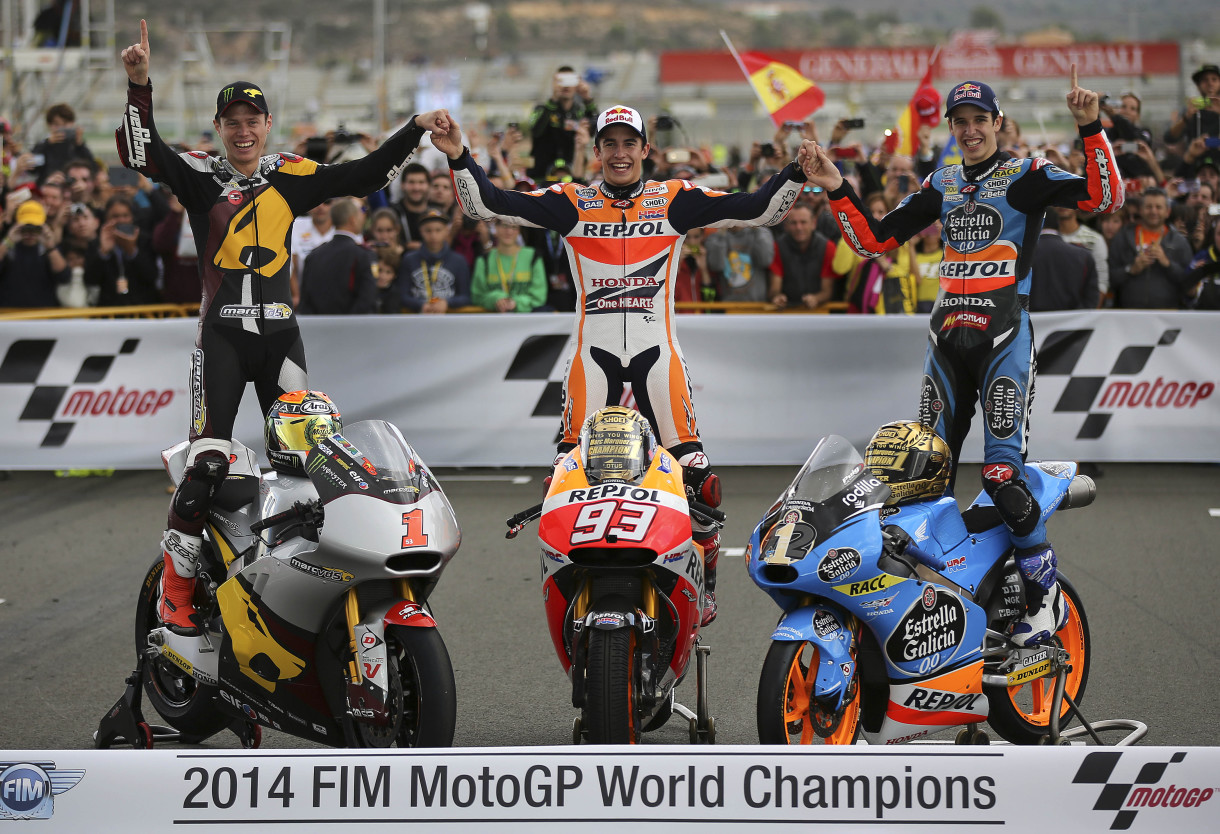 Listas oficiales de pilotos inscritos en MotoGP, Moto2 y Moto3 del Mundial de Motociclismo