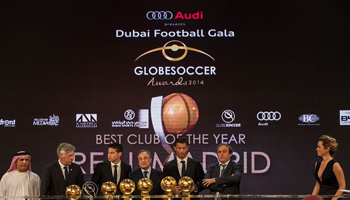 El Real Madrid copa los premios Globe Soccer de 2014 con siete galardones