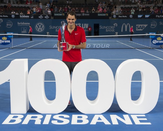 Brisbane International 2014: Federer alcanza triunfo 1000 y campeona ante Raonic