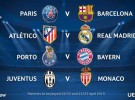 Champions League 2014-2015: PSG – Barça y Real Madrid – Atlético en cuartos de final