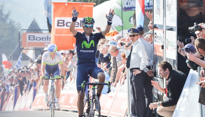 Flecha Valona 2015: triplete para Alejandro Valverde en Huy