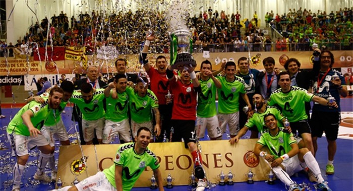 Inter Movistar gana la Copa del Rey de fútbol sala 2015, el título que les faltaba