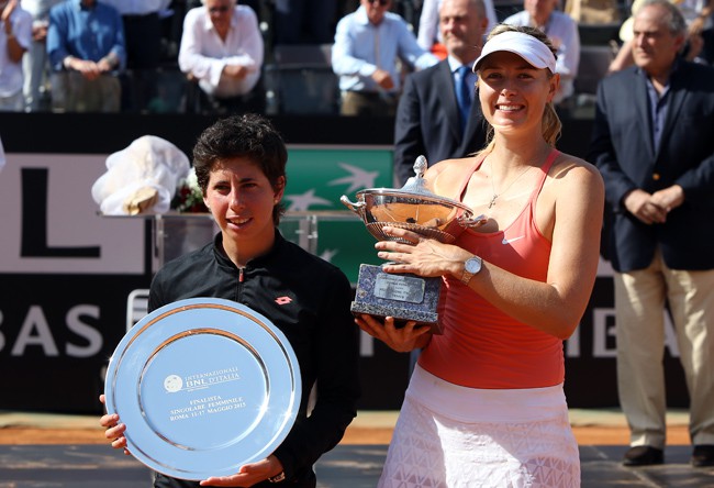 Maria Sharapova gana en Roma
