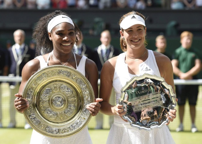Garbiñe Muguruza y Serena Williams