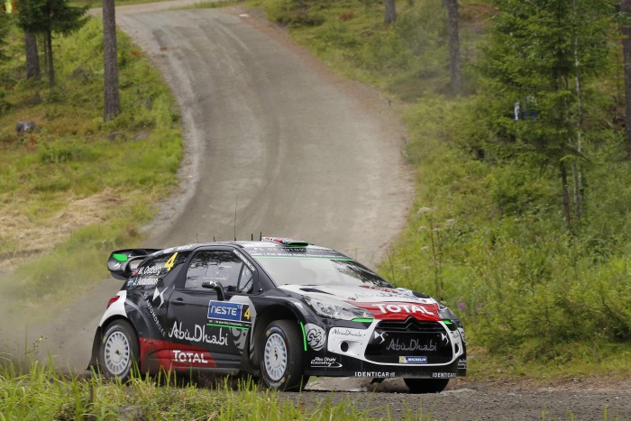 Mads Otsberg en el Rally de Finlandia