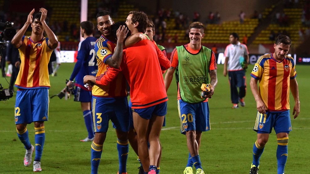 Champions League 2015-2016: el Valencia sufre en Montecarlo pero estará en la fase de grupos