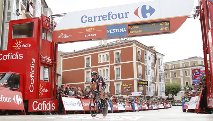 Vuelta a España 2015: Dumoulin gana la crono de Burgos y es líder