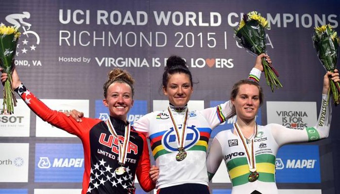 Mundial de ciclismo 2015: Wurtz Schmidt en sub 23 y Dygert en juniors femenino, los primeros oros contrarrreloj