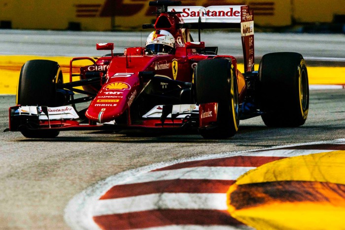 Sebastian Vettel en el GP de Singapur