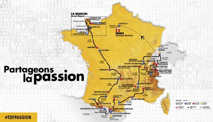 De Mont Saint Michel a París, el recorrido del Tour de Francia 2016