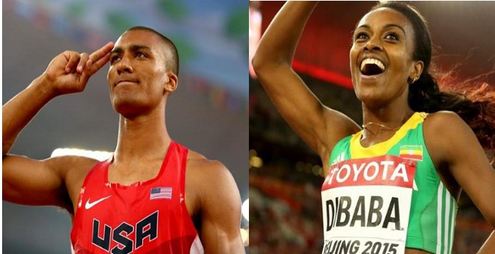 Ashton Eaton y Genzebe Dibaba, los mejores atletas del año 2015