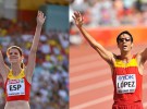 Ruth Beitia y Miguel Ángel López, los mejores atletas españoles de 2015