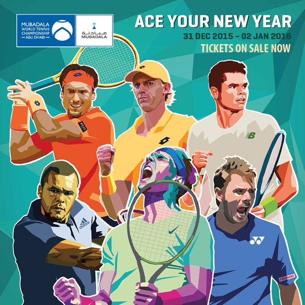 Nadal, Wawrinka, Ferrer, Tsonga, Raonic y Anderson jugarán el torneo de exhibición de Abu Dhabi