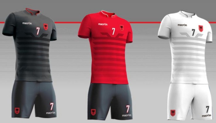 Camisetas de la selección de Albania para la Eurocopa 2016