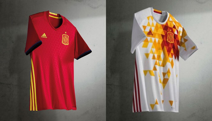 Camisetas de la selección de España para la Eurocopa 2016