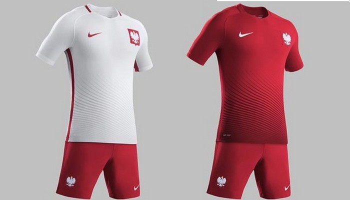 Camisetas de la selección de Polonia para la Eurocopa 2016
