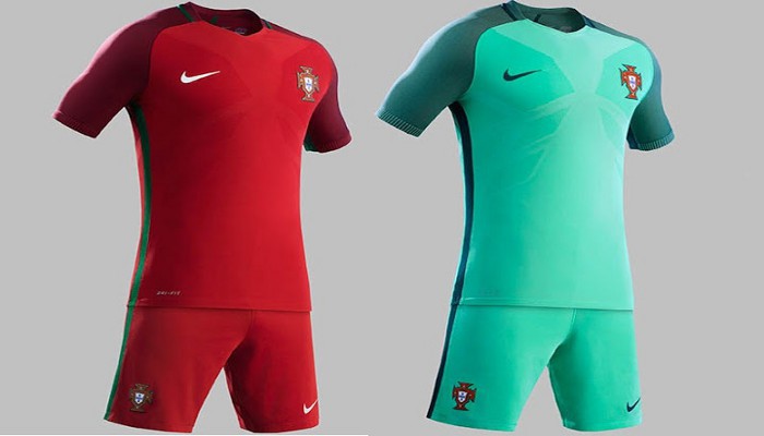 Camisetas de la selección de Portugal para la Eurocopa 2016