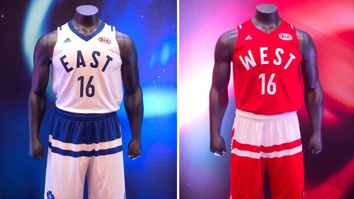 El uniforme del último All Star Game, en el que ya hay publicidad