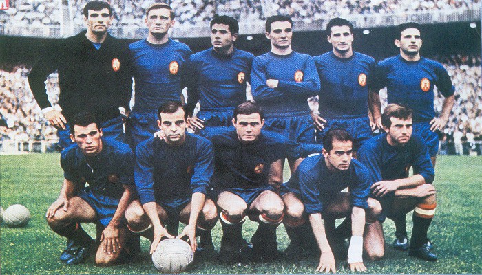 Alineación de España durante la Eurocopa de 1964