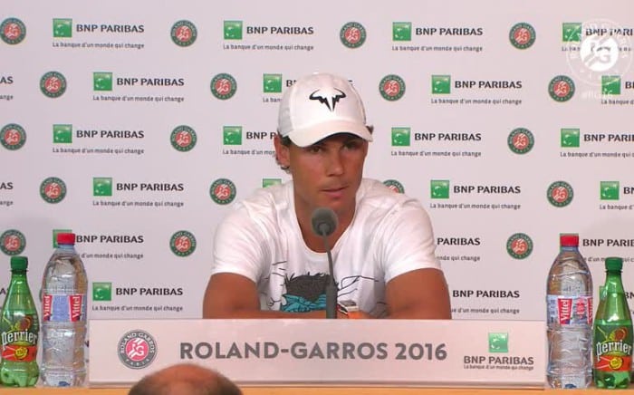 Rafa se da de baja en Roland Garros