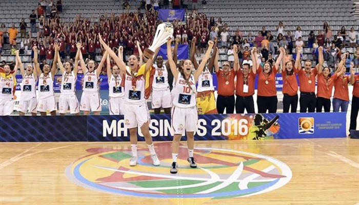 La U20 femenina gana el Campeonato de Europa de baloncesto de 2016