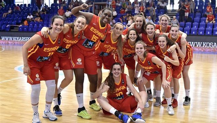 Plata para la U18 femenina en el Europeo de baloncesto de 2016