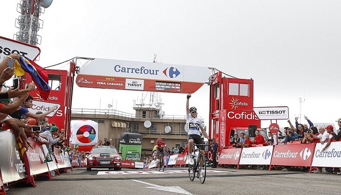 Vuelta a España 2016: Froome bate a Quintana en Peña Cabarga