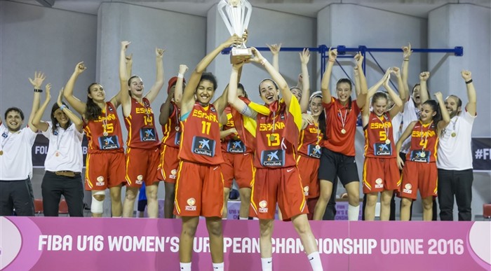 Doblete de oro para las U16 en los Europeos de baloncesto de 2016