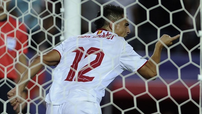 Ben Yedder marcó su primer gol con el Sevilla en Champions