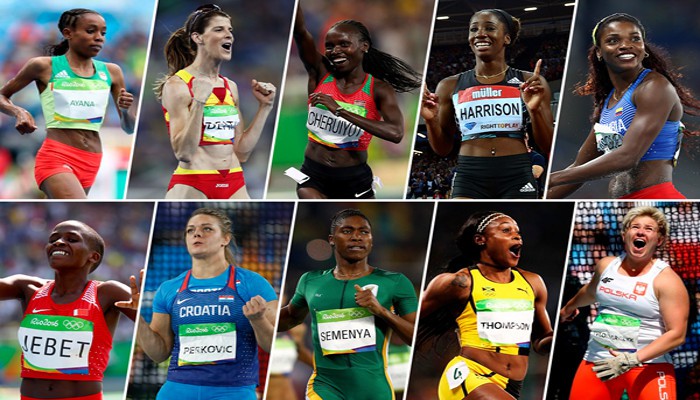 Los diez nominados a la mejor atleta del año en categoría femenina