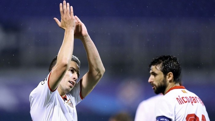 Nasri marcó el gol del Sevilla en Zagreb