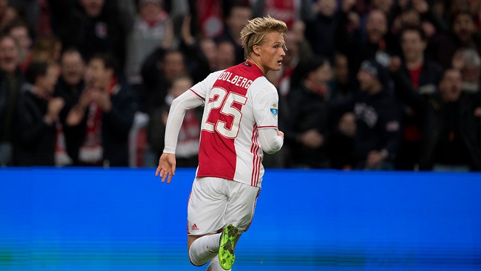 Kasper Dolberg, talento de la escuela danesa para el Ajax de Amsterdam