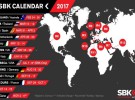 Calendario del Mundial de Superbikes de 2017