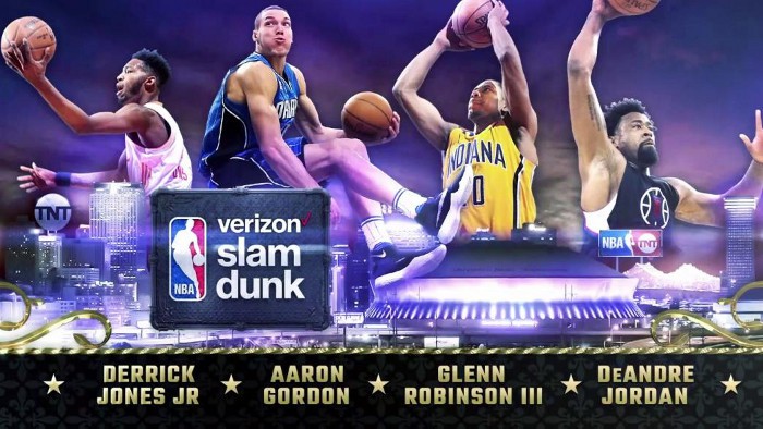 Los participantes del concurso de mates en el NBA All Star 2017