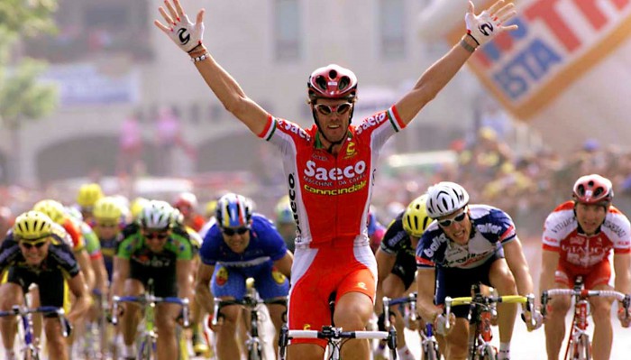 Cipollini es el hombre con más victorias de etapa en el Giro