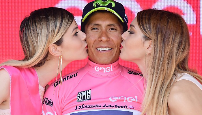 Nairo Quintana llega de líder al último día de Giro de Italia