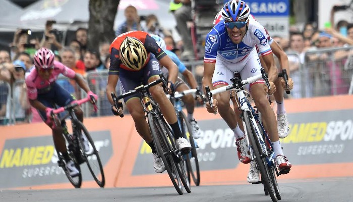 Pinot ganó una etapa y aspira al liderato del Giro de Italia 2017