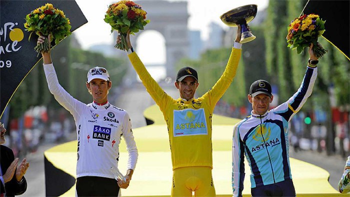 Contador, en 2009, es el último español en ganar el Tour