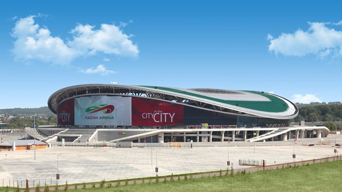 Kazan Arena es uno de los estadios de la Copa Confederaciones 2017