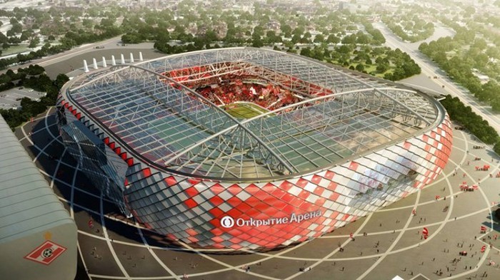 El Otkrytie Arena es el estadio de Moscú para la Confe Cup