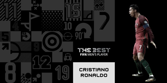 Cristiano Ronaldo ganó por segundo año el premio FIFA The Best