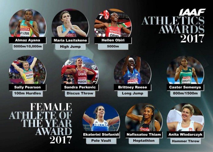 Estas son las Nominadas a mejor atleta del año en Mujeres