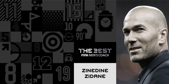 Zidane se llevó el premio The Best al mejor entrenador