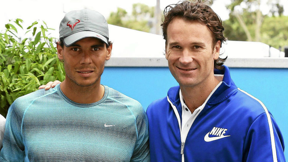 Carlos Moya: «Para Rafa, estar sano ha sido una de las claves en 2017»