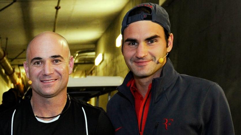 Agassi: «Federer controla todo en el tenis»