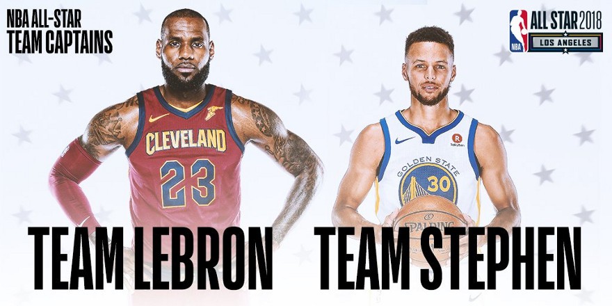 LeBron y Curry formarán los equipos del NBA All Star 2018