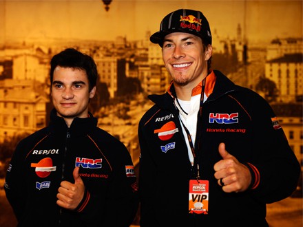 Presentación del equipo Repsol Honda en Zaragoza