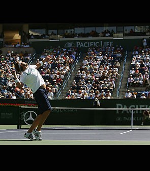 Roger Federer y Mardy Fish jugarán la segunda semifinal de Indian Wells