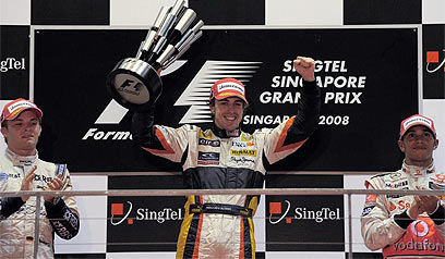 Fernando Alonso ganó el GP de Singapur