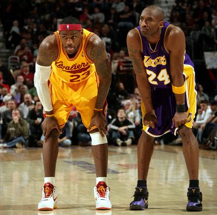 Kobe Bryant y Lebron James son los jugadores de la semana en la NBA